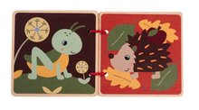 Lesene poučne igre - Drevená obrázková knižka Picture Book Eichhorn 8 strán so zvieratkami od 12 mes EH6843_2