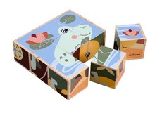 Lesene kocke  - Lesene sestavljanke živali Slika Cube Eichhorn 9 delov s 6 motivi_1