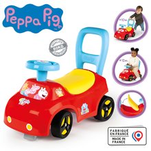 Jeździki od 10 miesięcy - Odpychacz i chodzik Peppa Pig Auto Ride On Smoby ergonomiczne z oparciem i schowkiem pod siedzeniem od 10 miesięcy_1