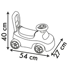 Ride-ons from 10 months - Odrážadlo a chodítko Peppa Pig Auto Ride On Smoby ergonomické s opierkou a úložným boxom pod sedadlom od 10 mes SM720550W_2