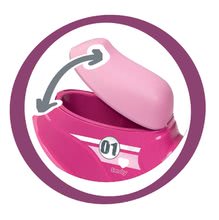 Odrážedla sety - Set odrážedlo Scooter Pink Smoby s gumovými koly a houpačka oboustranná Pes od 18 měsíců_3