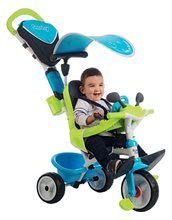 Tříkolky od 10 měsíců - Tříkolka s potahem Baby Driver Comfort Blue Smoby s EVA kolečky a intuitivním ovládáním modrá_5