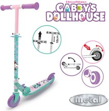 Darček a zľava -5% - Monopattino a due ruote Gabby 2 Wheels Foldable Scooter Smoby pieghevole con freno regolabile in altezza fino a  83 cm dai 5 anni SM750377_1