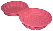 Pješčanici za djecu - Pješčanik dvodijelni Watershell Pink BIG ružičasti u obliku školjke 2*100 L za vodu i pijesak 88*88*21 cm od 18 mjeseci_0