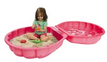 Pješčanici za djecu - Pješčanik dvodijelni Watershell Pink BIG ružičasti u obliku školjke 2*100 L za vodu i pijesak 88*88*21 cm od 18 mjeseci_1