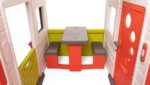 Domečky pro děti - Domeček Přátel s kuchyňkou prostorný Neo Friends House Smoby rozšiřitelný 2 dveře 6 oken a piknik stolek 172 cm výška s UV filtrem_9