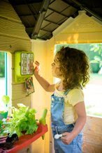 Domečky pro děti - Domeček pro zahradníka Garden House Smoby s květináči rozšiřitelný okap a mřížka s ptačí budkou 135 cm výška s UV filtrem od 2 let_2
