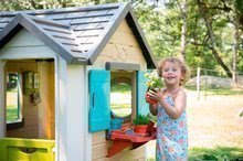 Domečky pro děti - Domeček pro zahradníka Garden House Smoby s květináči rozšiřitelný okap a mřížka s ptačí budkou 135 cm výška s UV filtrem od 2 let_5