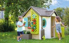 Domečky pro děti - Domeček pro zahradníka Garden House Smoby s květináči rozšiřitelný okap a mřížka s ptačí budkou 135 cm výška s UV filtrem od 2 let_7