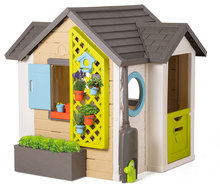 Domečky pro děti - Domeček pro zahradníka Garden House Smoby s květináči rozšiřitelný okap a mřížka s ptačí budkou 135 cm výška s UV filtrem od 2 let_8