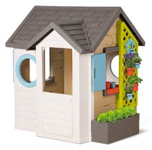 Domečky pro děti - Domeček pro zahradníka Garden House Smoby s květináči rozšiřitelný okap a mřížka s ptačí budkou 135 cm výška s UV filtrem od 2 let_12