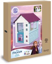 Domčeky pre deti - Domček Frozen Disney Playhouse Smoby polovičné dvere a 2 okná so žalúziami UV filter od 2 rokov_0