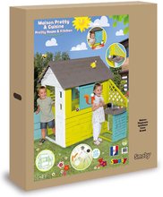 Domečky pro děti - Domeček Pretty Blue Smoby s letní kuchyňkou a zasouvací okenicí od 24 měsíců_6