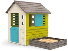 Toboggans avec cabane - Set toboggan et maison pour jardiniers Square Toboggan Super Megagliss 2 en 1 Smoby avec bac à sable multifonctionnel_2