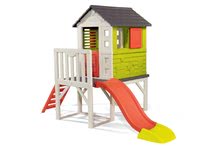 Domčeky pre deti - Domček na pilieroch Pilings House Smoby s 1,5 m šmykľavkou a rebríkom od 24 mes_1