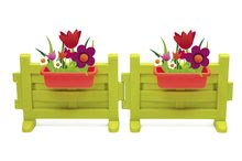 Príslušenstvo k domčekom - Predzáhradka s dvoma kvetináčmi ku všetkým Smoby domčekom upevniteľná alebo voľne stojaca s UV filtrom_7