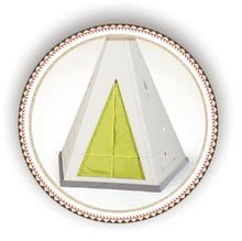 Domečky pro děti - Stan přírodní Indoor&Outdoor Teepee Evolutive Smoby nastavitelný s kulatou zahrádkou a osvětlením od 24 měs_3