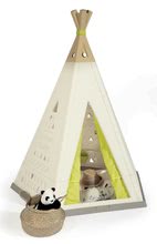 Domečky pro děti - Stan přírodní Indoor&Outdoor Teepee Evolutive Smoby nastavitelný s kulatou zahrádkou a osvětlením od 24 měs_13