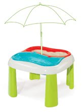 Dětský záhradní nábytek - Stůl Voda&Písek Smoby s dvojitým krytem a loďka s bábovičkami od 18 měsíců_3