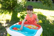 Dětský záhradní nábytek - Stůl Voda&Písek Smoby s dvojitým krytem a loďka s bábovičkami od 18 měsíců_0