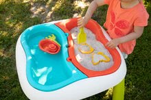 Dětský záhradní nábytek - Stůl Voda&Písek Smoby s dvojitým krytem a loďka s bábovičkami od 18 měsíců_1