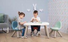 Dětský záhradní nábytek - Stůl pro děti KidTable White Smoby šedokrémový s UV filtrem 76*52*45 cm od 18 měsíců_4