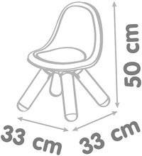 Dětský záhradní nábytek - Židle pro děti Kid Furniture Chair Blue Smoby modrá s UV filtrem 50 kg nosnost výška sedáku 27 cm od 18 měsíců_0