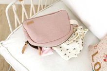 Otroška kozmetika - Kozmetična torbica Toiletry Pouch Beaba Canvas Dusty Rose z zadrgo rožnata_1