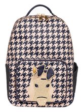 Zaini e borse da scuola - Zaino scuola New Bobbie Houndstooth Horse Jeune Premier ergonomico design di lusso 42*30 cm_1