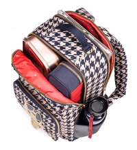 Schultaschen und Rucksäcke - Schultasche Rucksack New Bobbie Houndstooth Horse Jeune Premier ergonomisches Luxusdesign 42*30 cm_0