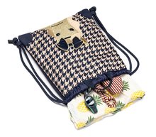 Sacchetti per pantofole - Sacca da ginnastica City Bag Houndstooth Horse Jeune Premier ergonomica con design di lusso 40*36 cm_1