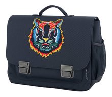 Serviete școlare - Servietă școlară Classic Midi Tiger Navy Jeune Premier design erognomic de lux 30*38 cm_1