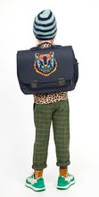 Porte-documents - Sac d'école Classic Midi Tiger Navy Jeune Premier ergonomique de luxe 30*38 cm_2