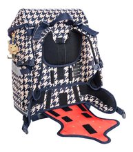 Schultaschen und Rucksäcke - Schulrucksack groß Ergomaxx Houndstooth Horse Jeune Premier Ergonomisch luxuriöses Design 41*27 cm_0