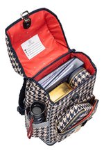 Schultaschen und Rucksäcke - Schulrucksack groß Ergomaxx Houndstooth Horse Jeune Premier Ergonomisch luxuriöses Design 41*27 cm_1