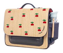 Teczki szkolne - Szkolna torba It Bag Midi Raffia Cherry Jeune Premier ergonomiczne luksusowe wykonanie 30*38 cm_2