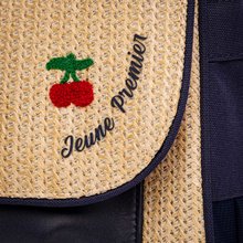 Teczki szkolne - Szkolna torba It Bag Midi Raffia Cherry Jeune Premier ergonomiczne luksusowe wykonanie 30*38 cm_3