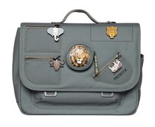 Serviete școlare - Servietă școlară It Bag Midi Big Five Khaki Jeune Premier design ergonomic de lux 30*38 cm_1