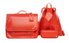 Worki na buty - Szkolny worek na w-f i tenisówki City Bag Perfect Red Jeune Premier ergonomiczne luksusowe wykonanie 40*36 cm_2