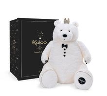 Plyšové medvede - Plyšový medveď s kráľovskou korunkou Prince of Cuddles Kaloo 60 cm v darčekovej krabici od 0 mes_2