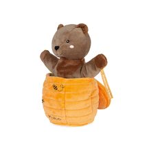 Bábky pre najmenších - Plyšový medveď bábkové divadlo Ted Bear Kachoo Kaloo prekvapenie v úli 25 cm pre najmenších od 0 mes_5