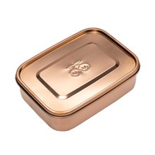 Boxy na svačinu - Box na svačinu Lunchbox Rose Gold Jeune Premier 100% nerezavějící ocel luxusní provedení 21*16 cm_0