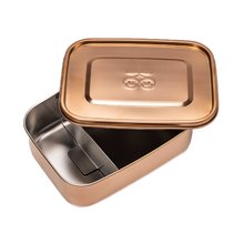 Boîtes à goûter - Boîte à déjeuner Lunchbox Rose Gold Jeune Premier 100% acier inoxydable de luxe 21*16 cm_1