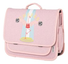 Darček SS24 - Školská aktovka Schoolbag Paris Large Flamingo Jack Piers ergonomická luxusné prevedenie od 6 rokov 32*15*38 cm JPPal24512_1