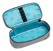 Trousses - Boîte à crayons scolaire Pencil Box Boxing Tiger Grey Mélange Jeune Premier ergonomique luxueuse réalisation 22*7 cm_0