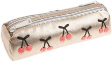 Estuches escolares - Pencil Case Double Cherry Pompon Jeune Premier ergonómico de lujo 22*6 cm_0