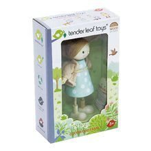 Dřevěné domky pro panenky - Dřevěná postavička máma s miminkem Mrs. Goodwood Tender Leaf Toys ve svetru a s klokankou_0