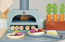 Drevené kuchynky - Drevená kuchynka s pecou na pizzu La Fiamma Grand Kitchen Tender Leaf Toys s bohatou výbavou a rozšíreným pultom 101 cm výška_4