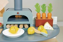 Drevené kuchynky - Drevená kuchynka s pecou na pizzu La Fiamma Grand Kitchen Tender Leaf Toys s bohatou výbavou a rozšíreným pultom 101 cm výška_5