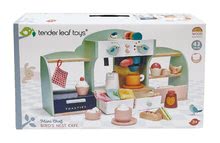 Drevené kuchynky - Drevená kaviareň Vtáčie hniezdo Bird's Nest Café Tender Leaf Toys s vypracovanými doplnkami a nálepkami_3